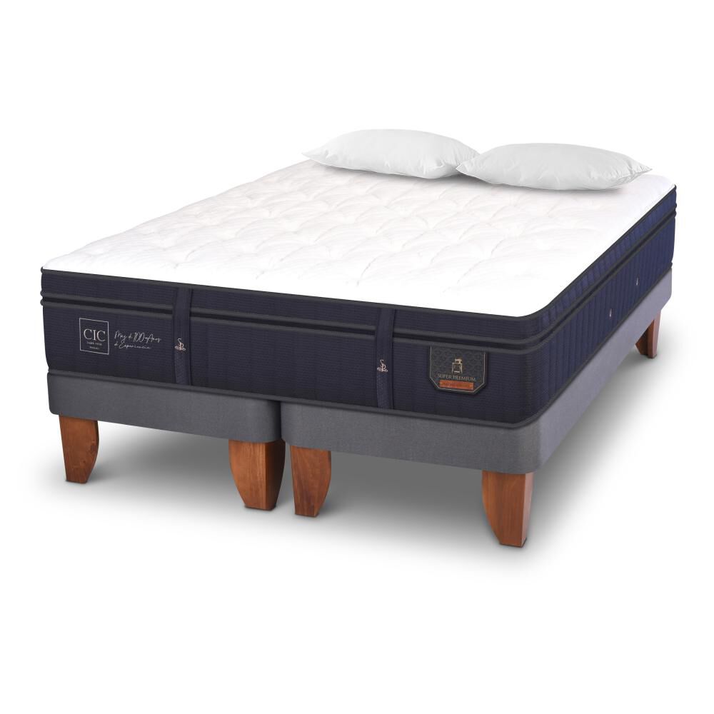 Cama Europea Cic Super Premium / King / Base Dividida + Almohadas image number 3.0