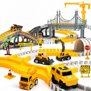 Set Pista De Autos Infantil Bloques Armables