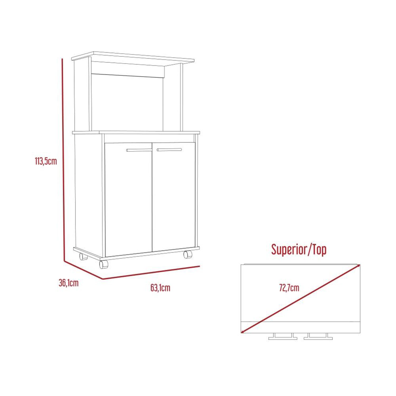 Mueble Microondas Tuhome Manchester image number 2.0
