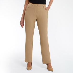 Pantal&oacute;n Cl&aacute;sico Con Bolsillos Tiro Medio Regular Mujer Lesage