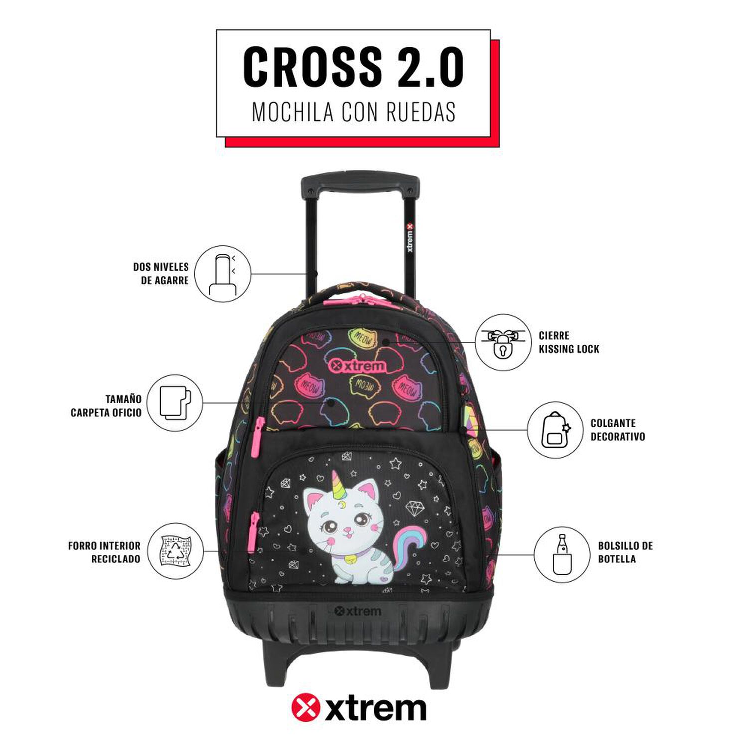 Mochila Con Ruedas Xtrem Cross 2.0 5xt image number 8.0