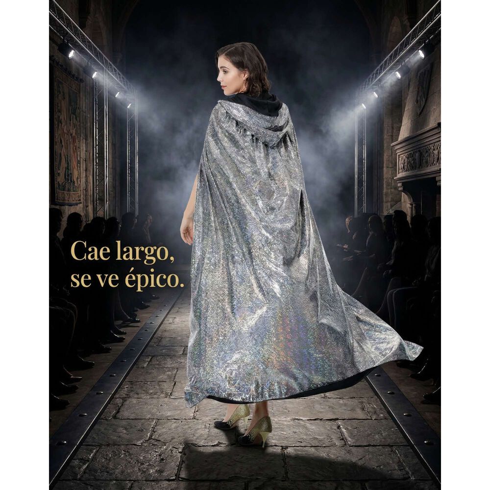 Capa Glitter Brillante Con Capucha Para Cosplay Y Disfraz image number 26.0