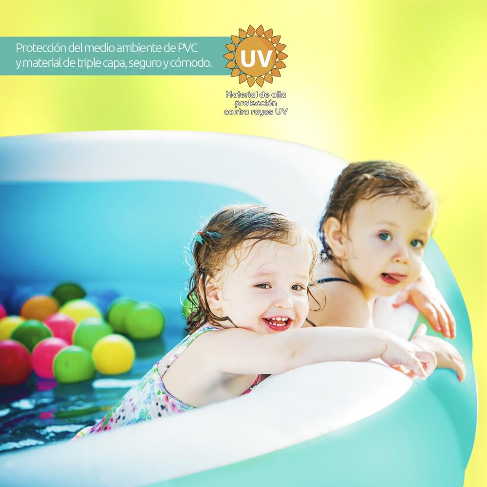 Piscina Rectangular Inflable Glowup / 350 Litros image number 2.0