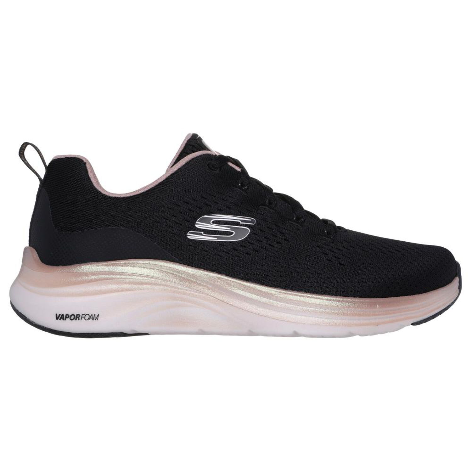 Zapatilla Urbana Mujer Skechers Vapor Foam Midnight Glimmer Negro image number 1.0