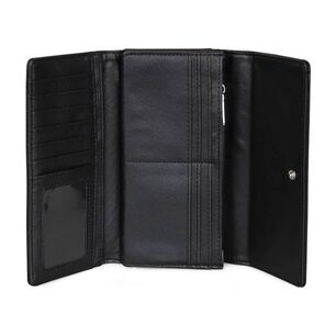 Billetera Mujer Flap-bessie Negra Kenneth Cole