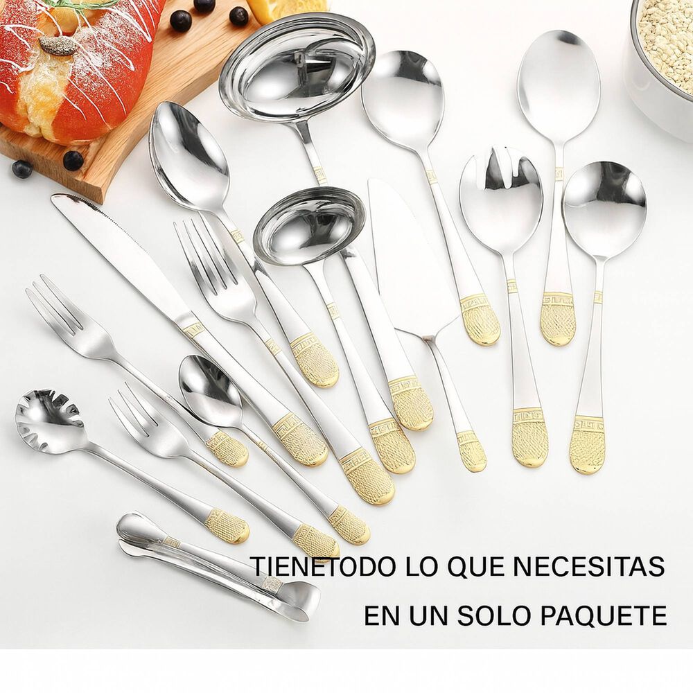 Juego De Cubiertos 72pcs Acero Inox Premium Vintage image number 5.0