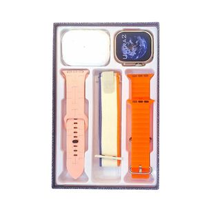 Reloj Inteligente + 3 Correas Ultra 2 + Audifonos Blanco
