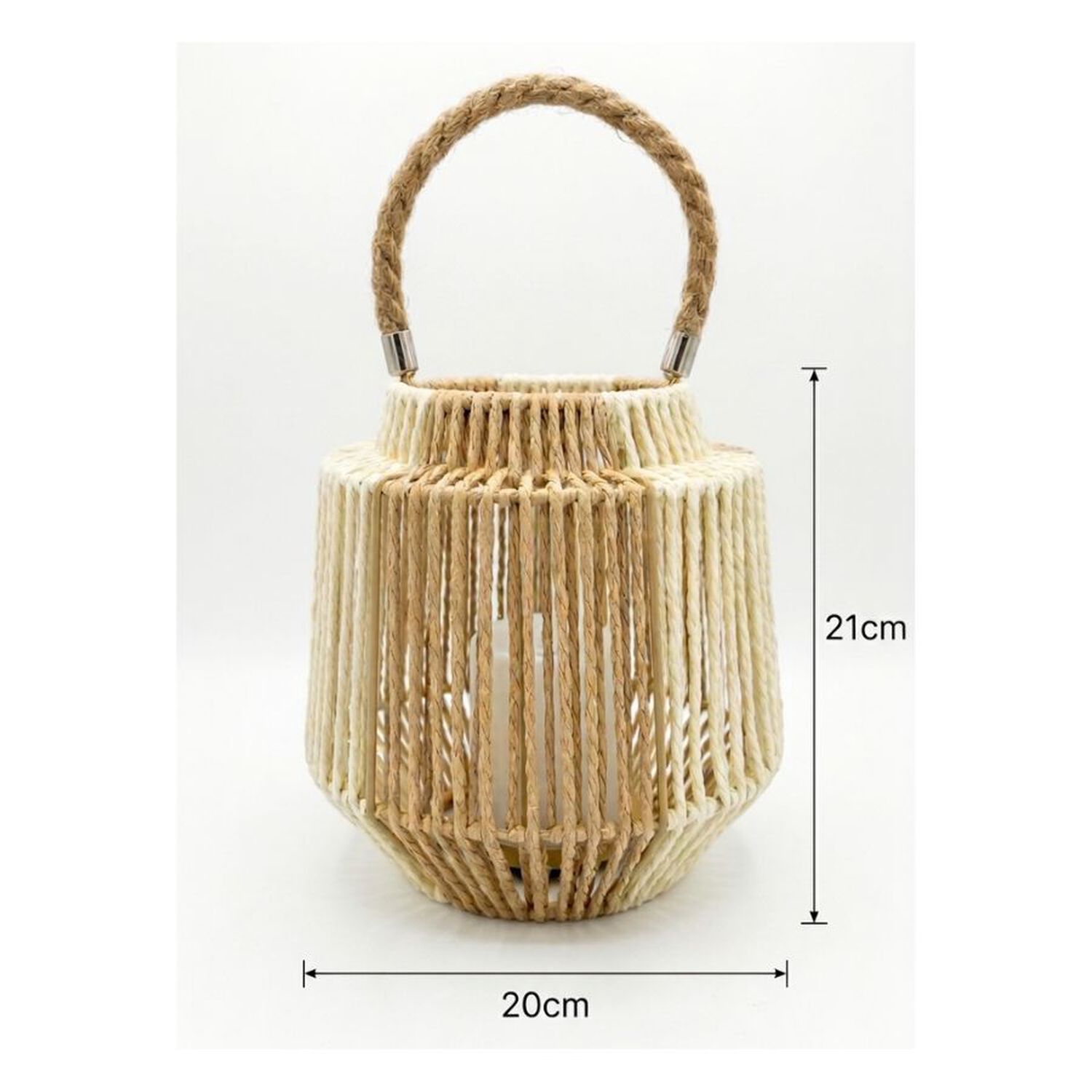 Farol Porta Vela Rustico Boho Decoracion Hogar Terraza image number 2.0