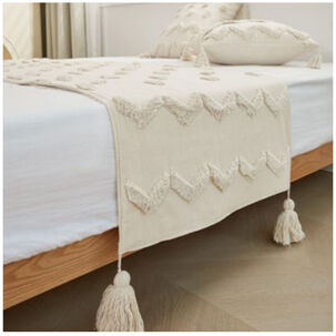 Set Piecera Boho 60 X 200 + 2 Fundas De Cojin B05