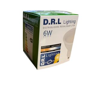 Ampolleta Led Gu10 6w Color Luz Cálida