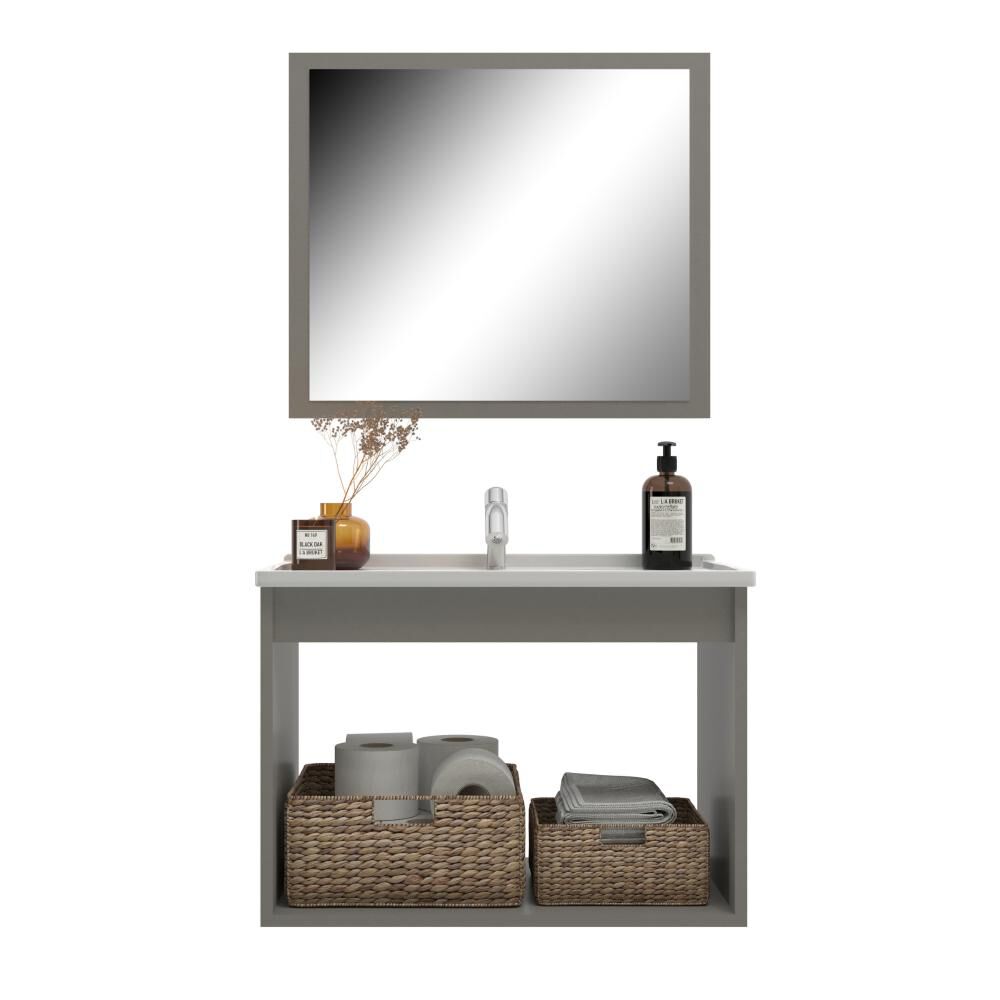 Mueble Baño Vanitorio+espejo Barii Home Mobili image number 2.0