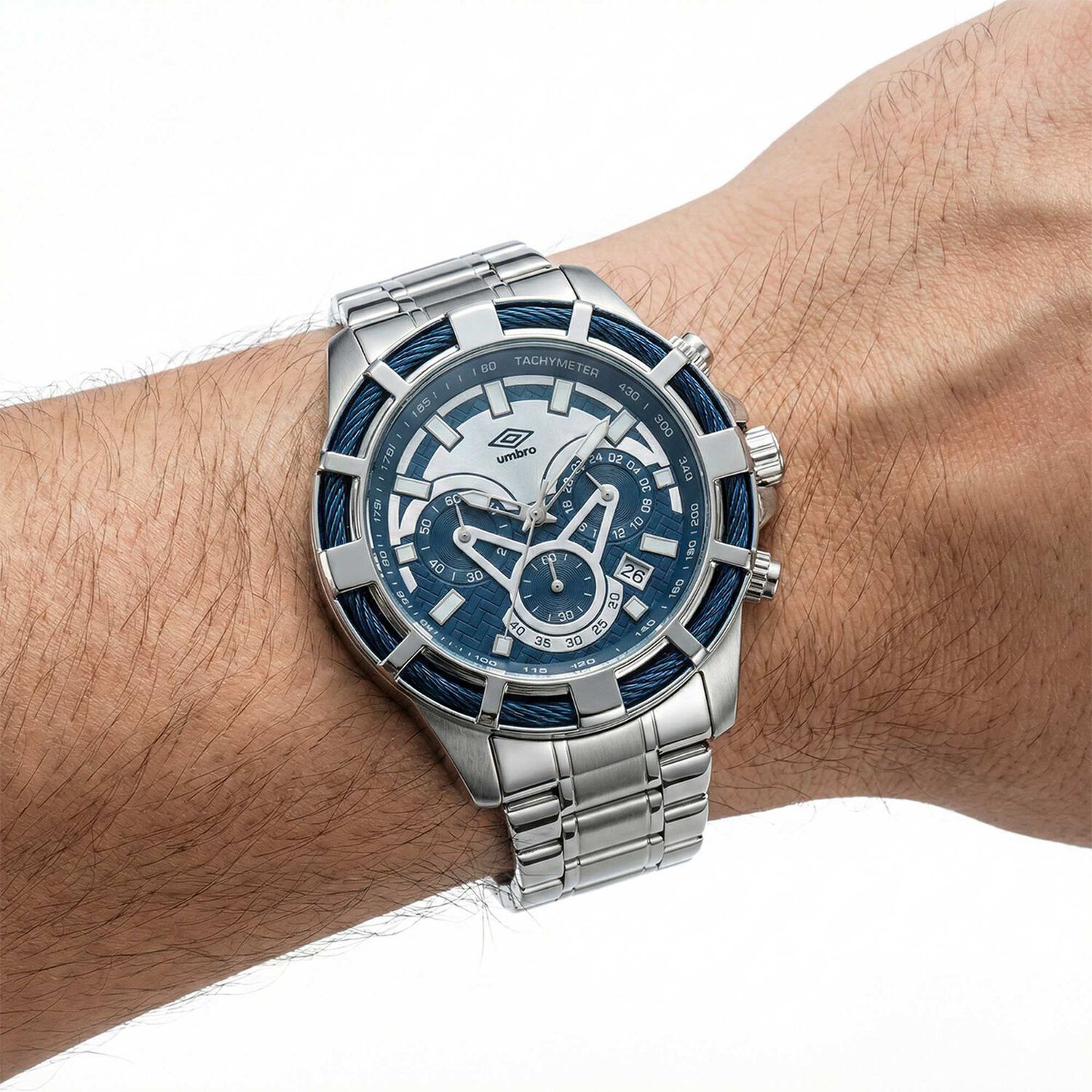 Reloj An&aacute;logo Hombre Umbro Plus Plateado Umbp-1500-69 image number 4.0