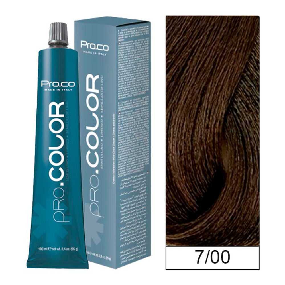Pro.color - Tintura Permanente 7/00 Rubio Natural Intenso 100ml + Oxidante image number 0.0