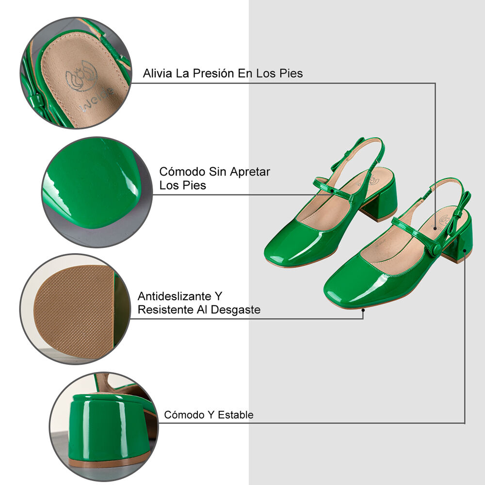 Sandalias Taco Casual Mujer Moda Vintage Fiesta Weide Yl89 image number 4.0