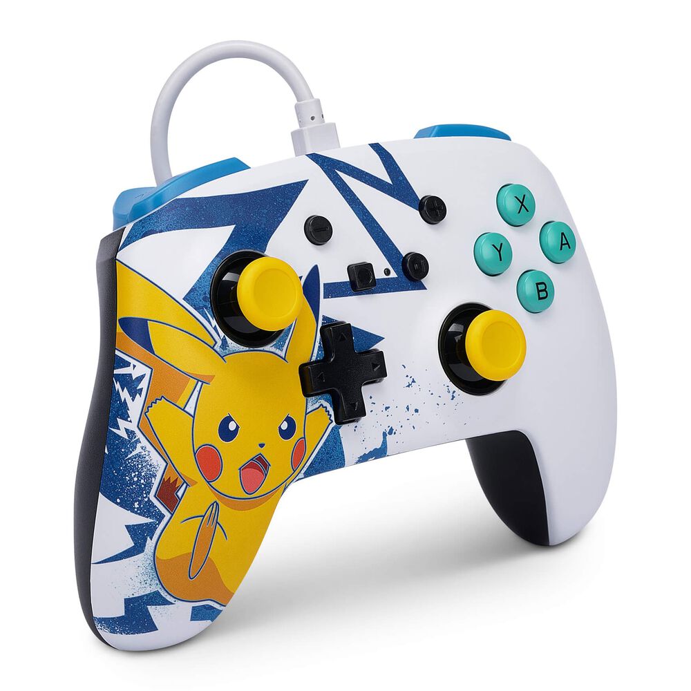 Powera Control Alámbrico Y Estuche Slim Case Oficial Pikachu Para Nintendo Switch image number 1.0