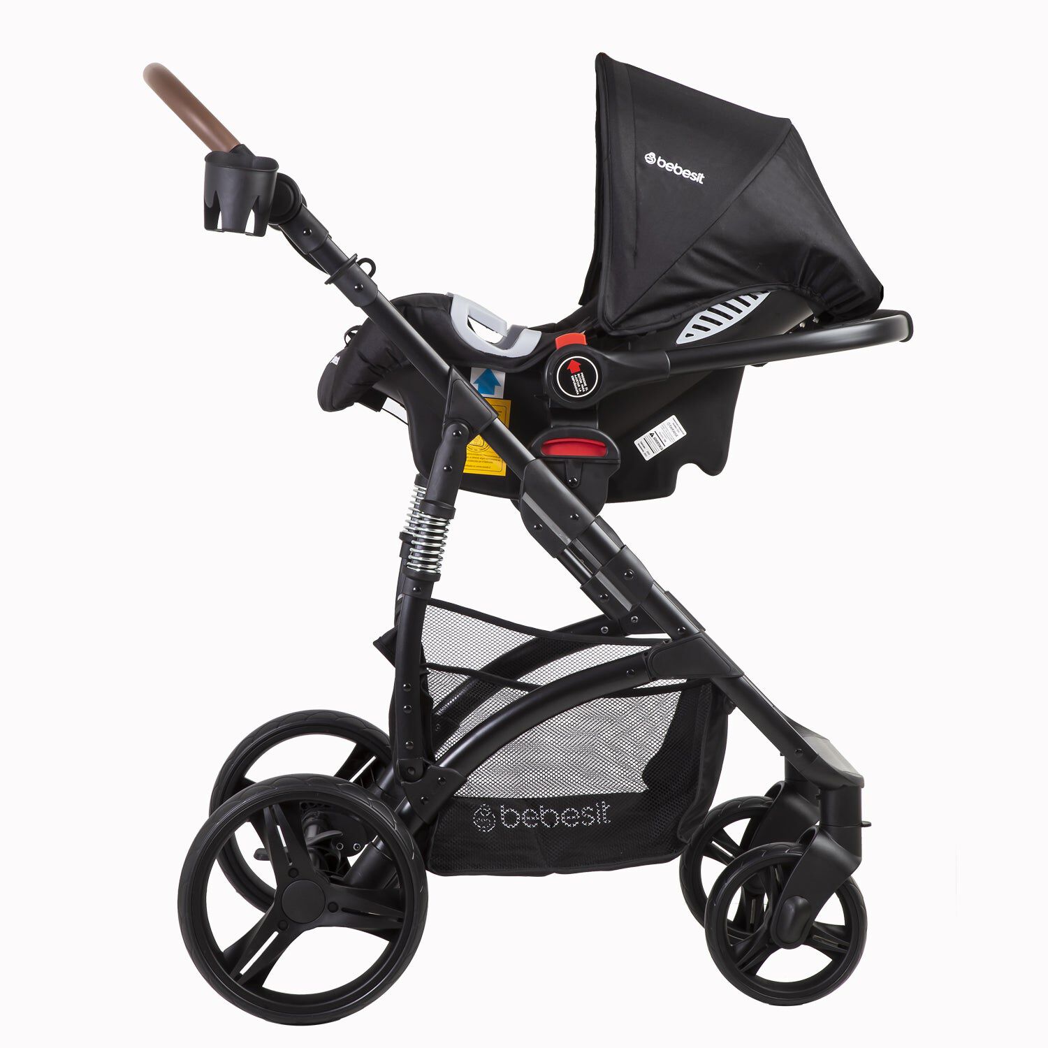 Coche Cuna Travel System Quest Lx Negro Bebesit image number 7.0