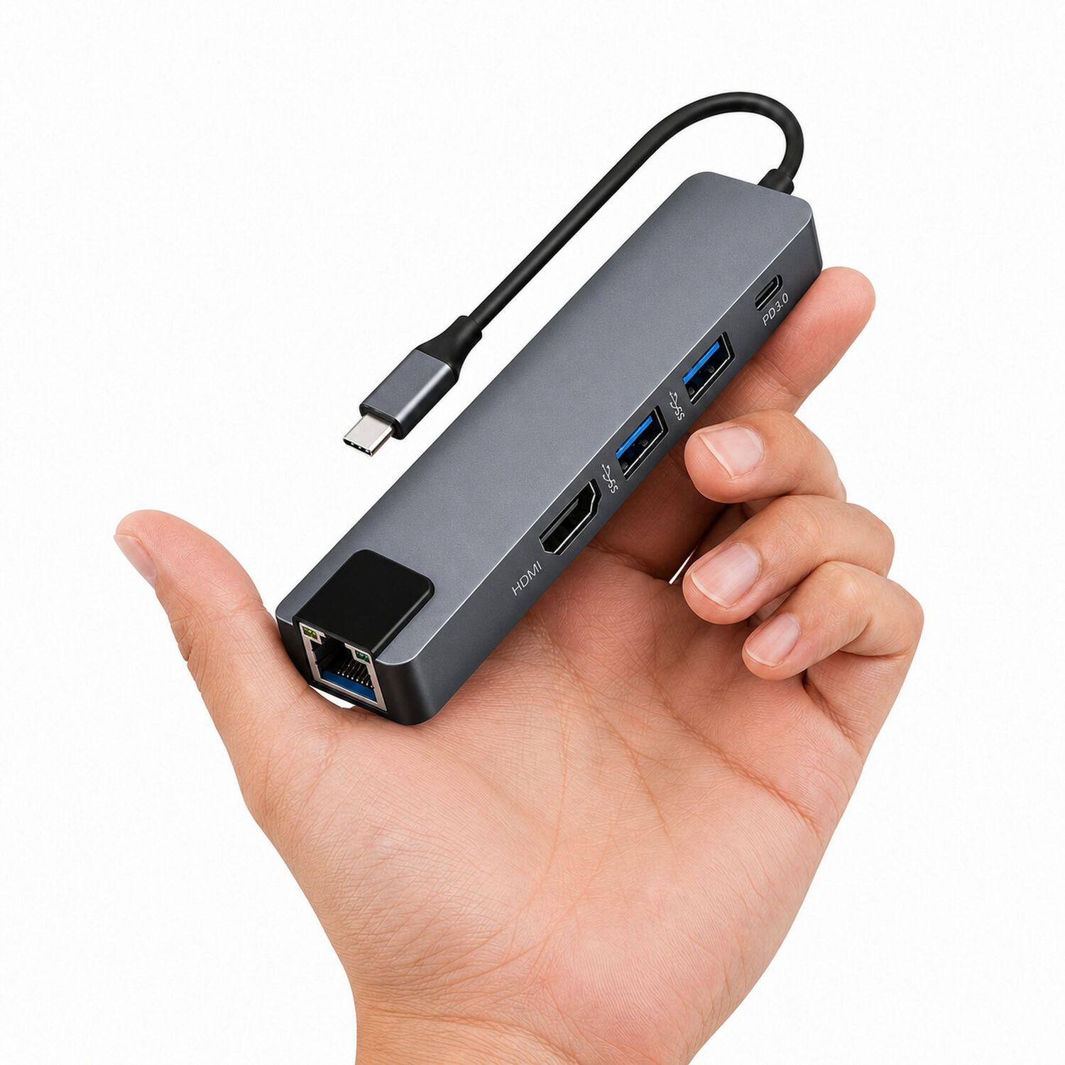 Docking Station Type-c 100w + Hdmi 4k+ Ethernet+ Hub Usb 3.0 image number 2.0