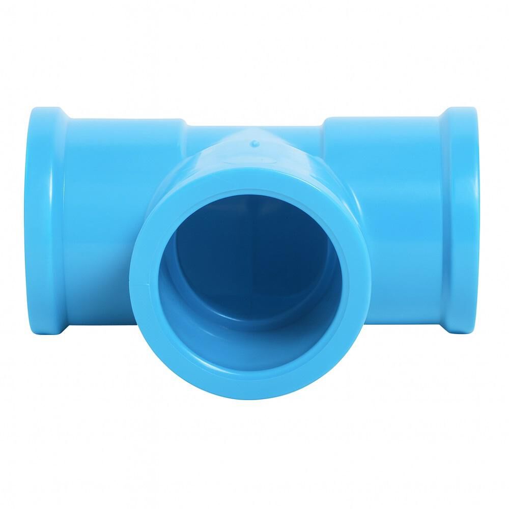 Pack 10 Unidades Tee Pvc-p Cementar 25mm Pn10 image number 3.0