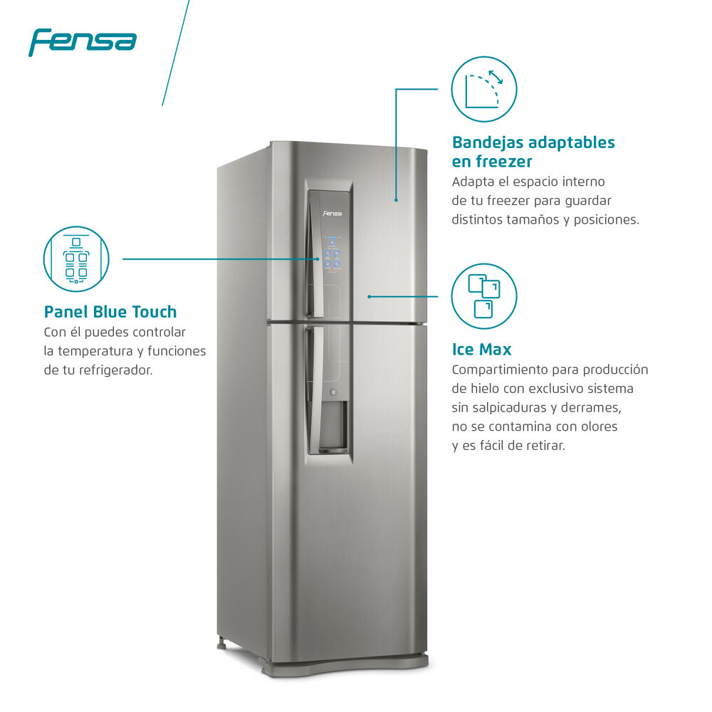 Refrigerador Top Freezer Fensa DW44S / No Frost / 400 Litros / A image number 5.0