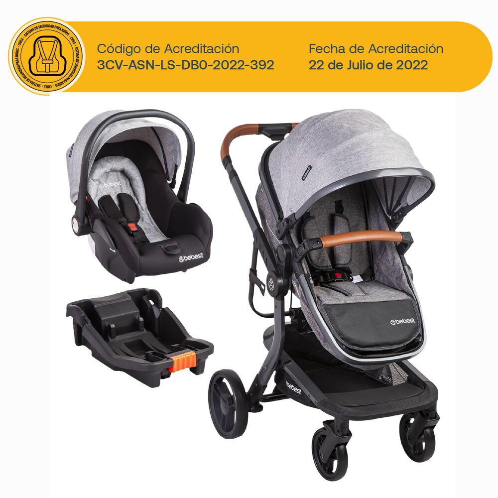 Coche Travel System Taurus Gris image number 9.0
