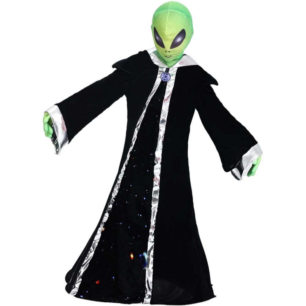 Disfraz Alien Marciano Místico Stardy Infantil Para Niños Verde Cosplay Extraterrestres Espacial Ideal Para Fiesta, Halloween image number 3.0