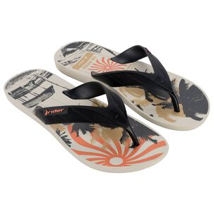 Sandalia Hombre Beige/negro Strike Rider