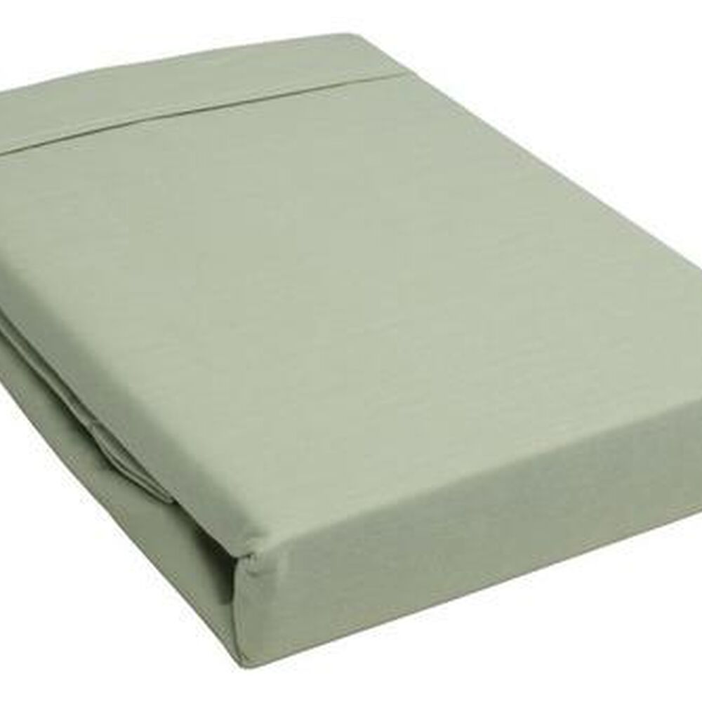 Sabana Andes 144 Hilos Lisa Verde 2 Plazas image number 1.0