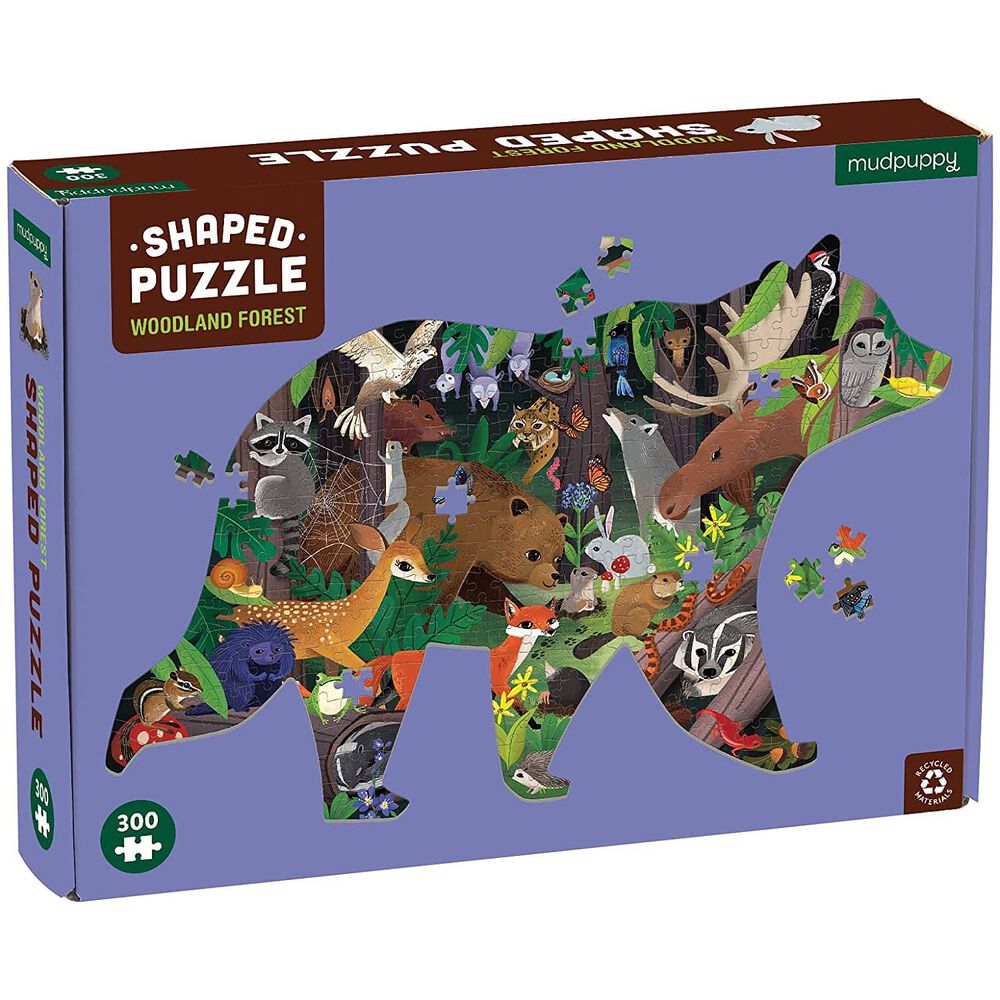 Puzzle 300pcs Con Forma Bosque Mudpuppy image number 1.0