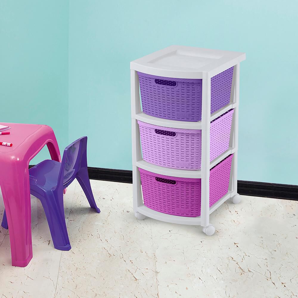 Organizador Rimax Organizacion Rattan Ni&ntilde;a Rx10124 / 3 Cajones image number 2.0