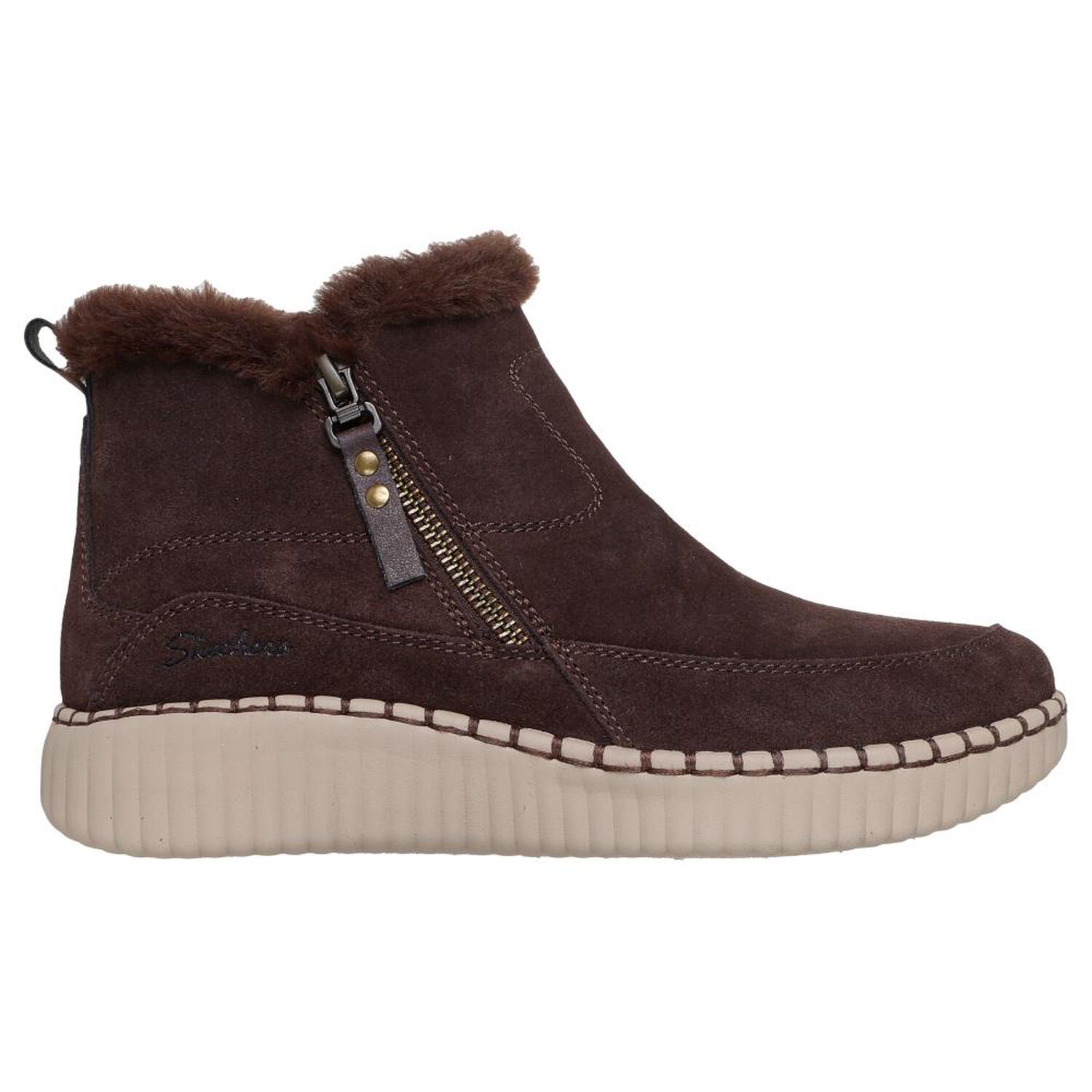 Bot&iacute;n Mujer Skechers Wilshire Blvd - Fresh Zip Dkbr image number 0.0