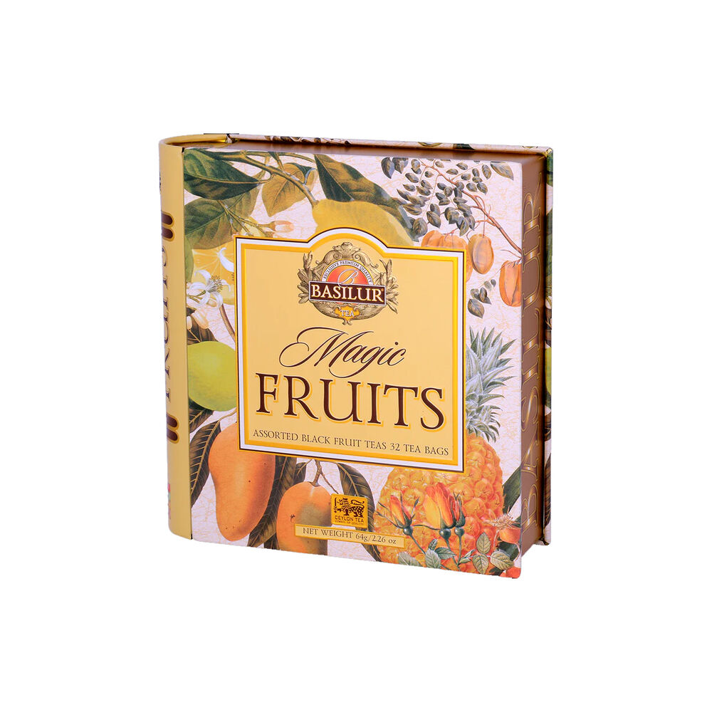 Te Negro Frutal Surtido Basilur Libro Magic Fruits 32 Bolsas. image number 2.0