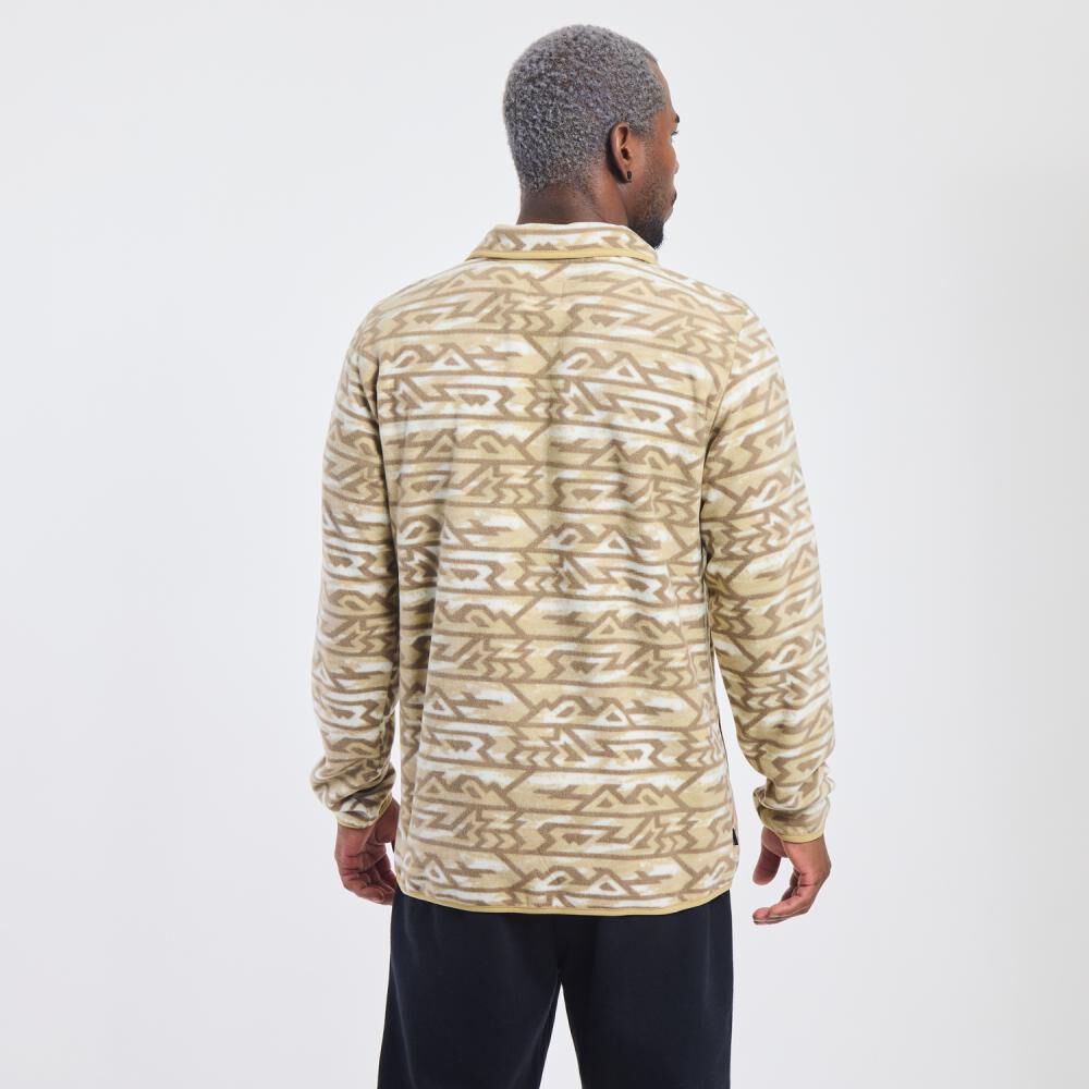 Poler&oacute;n Deportivo Rayas Regular Cuello Redondo Hombre Wetland image number 3.0