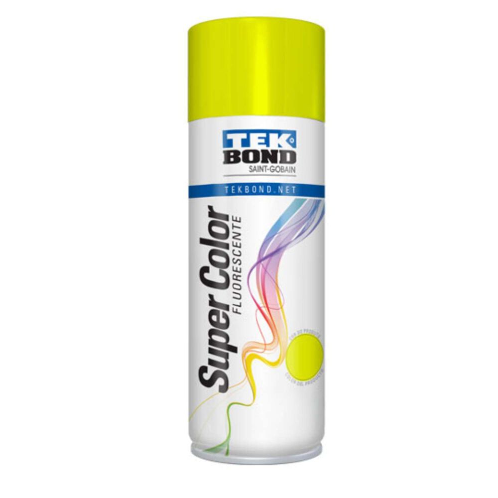 Pintura Spray 400ml Fluorescente Amarillo - Tekbond image number 0.0
