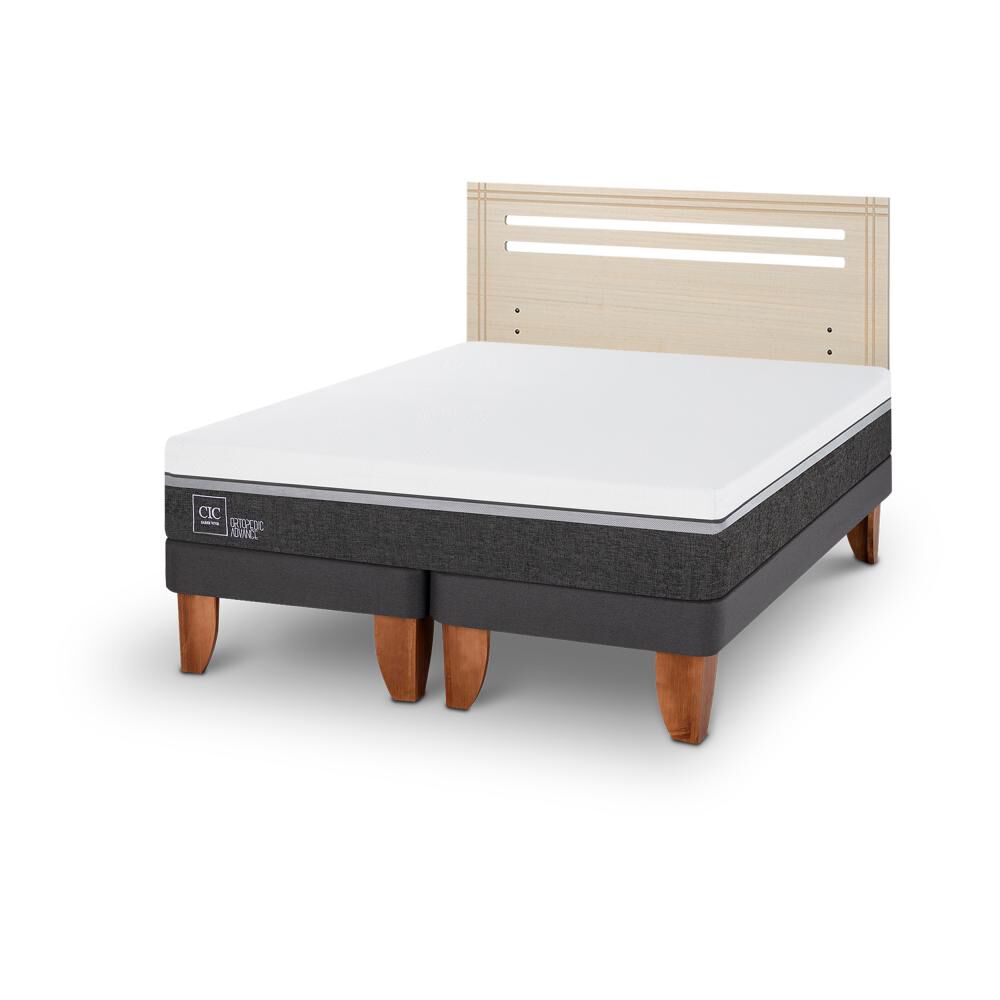 Cama Europea Cic Ortopedic Advance / 2 Plazas / Base Dividida + Respaldo image number 4.0