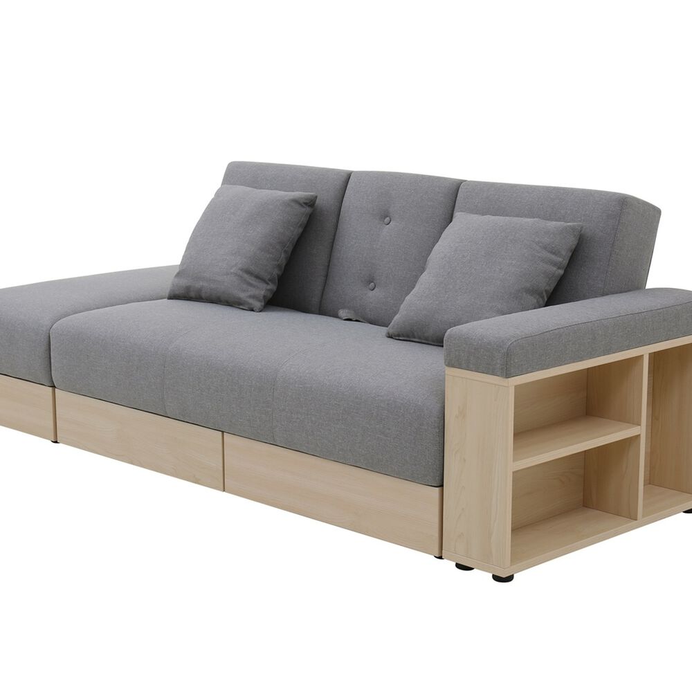 Sofá Cama Modular Alaska Gris 3 Cuerpos image number 7.0