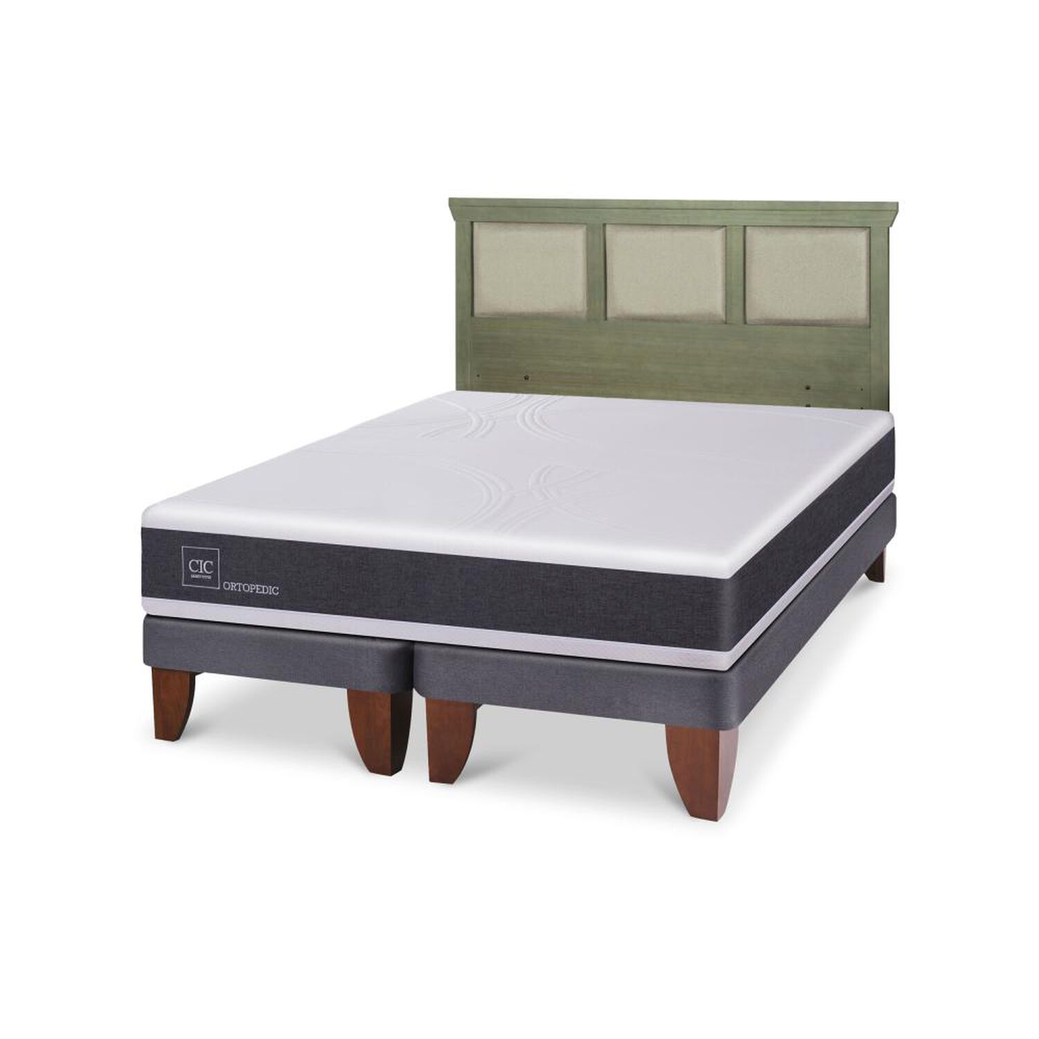 Cama Europea Cic Ortopedic / King / Base Dividida + Respaldo image number 5.0