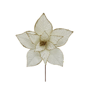 Adorno De Navidad Casaideal Flor Blanca Adorno De Navidad Casaideal Flor Blanca