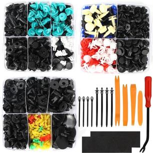 Kit 725 Piezas Clip Broche Retenci&oacute;n Auto Fijaci&oacute;n Tapabarro