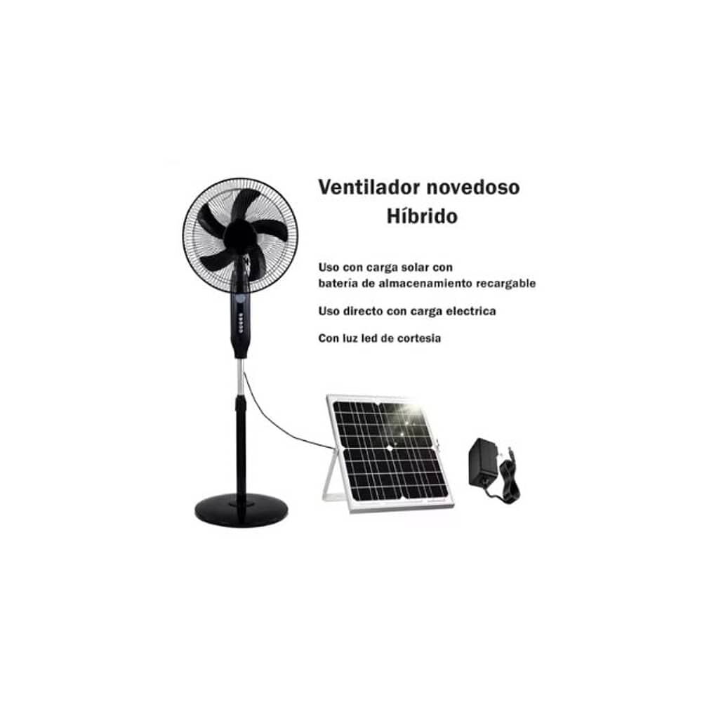 Pack 2 Ventilador Solar Plastico 5 Aspa image number 5.0