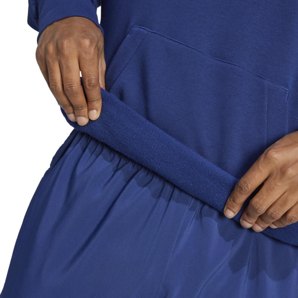 Polerón Con Capucha Hombre Essentials 3 Tiras Felpa Francesa Adidas image number 5.0