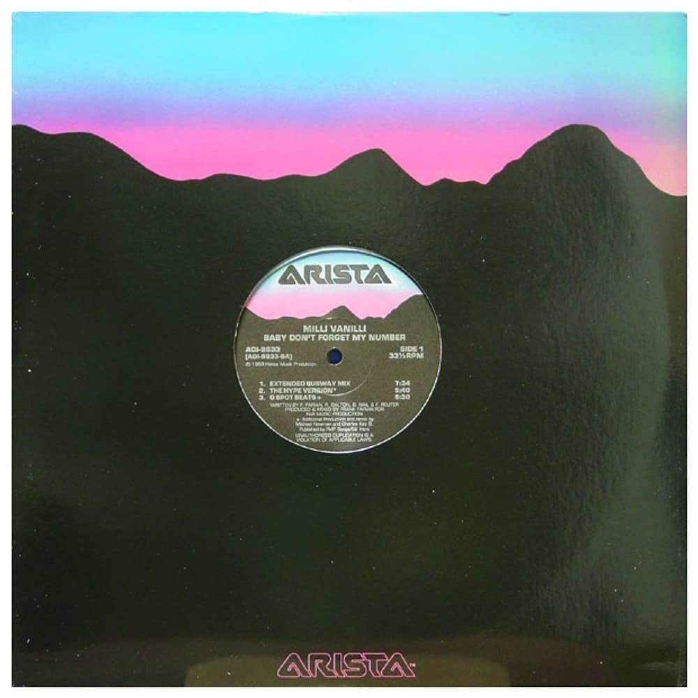 Milli Vanilli - Baby Don't Forget My Number| 12" Maxi Single Usado image number 0.0