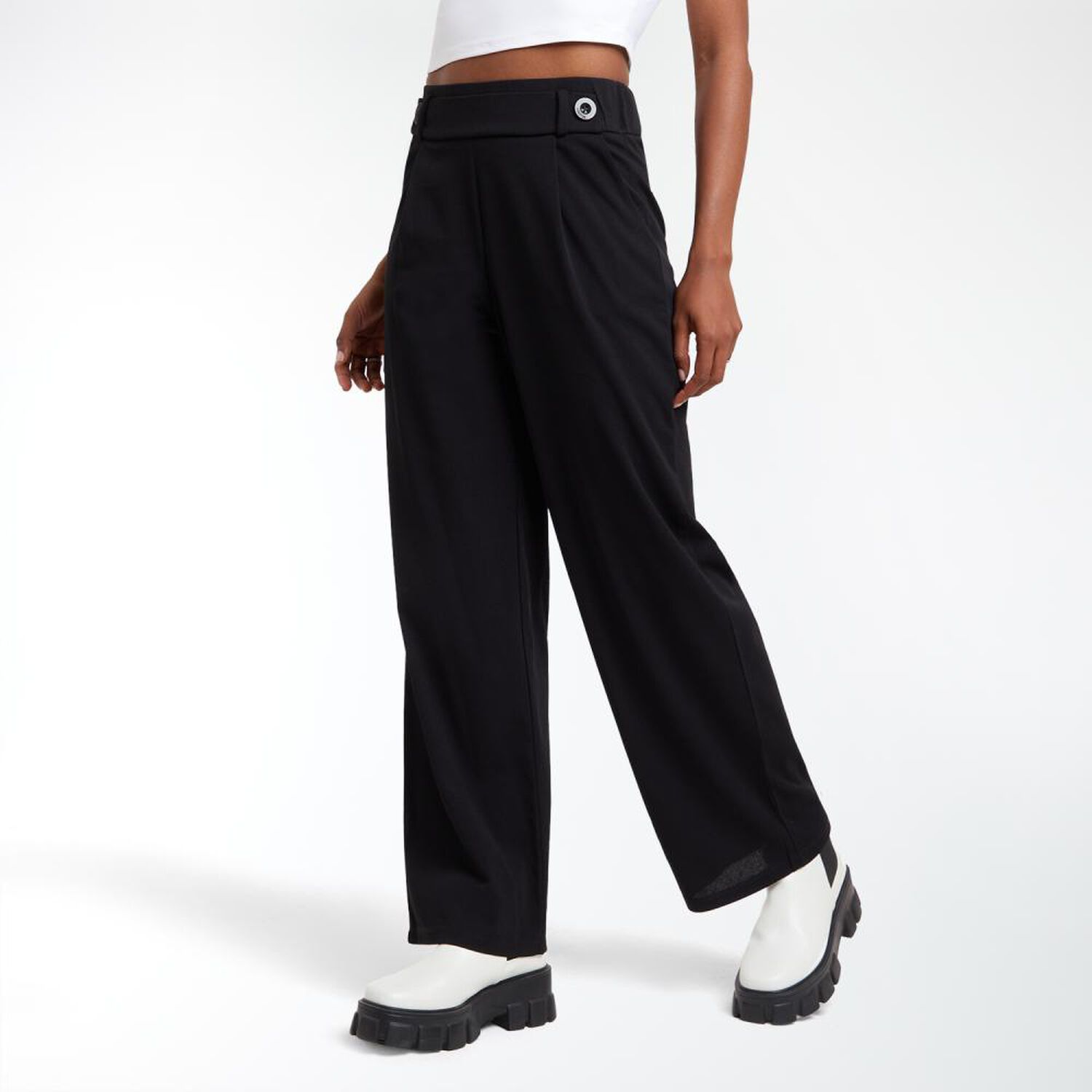 Pantal&oacute;n Cintura El&aacute;sticada Tiro Medio Mom Mujer Rolly Go image number 2.0