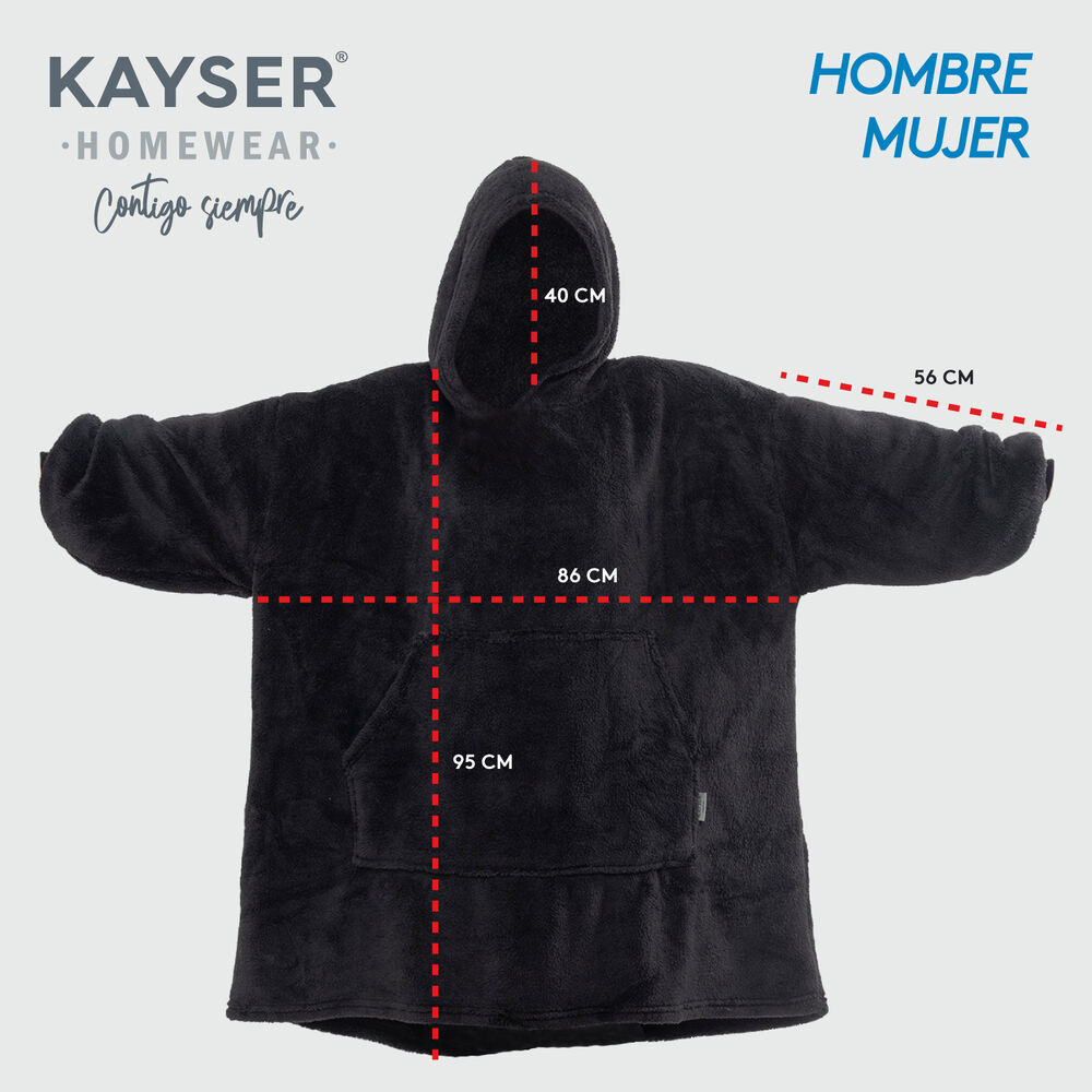 Poleron Frazada Mujer Coral Fleece 6025-ros Kayser image number 4.0