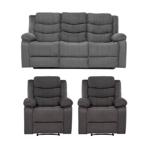 Living 3 Cuerpos Reclinable Norman + 2 Berger Norman