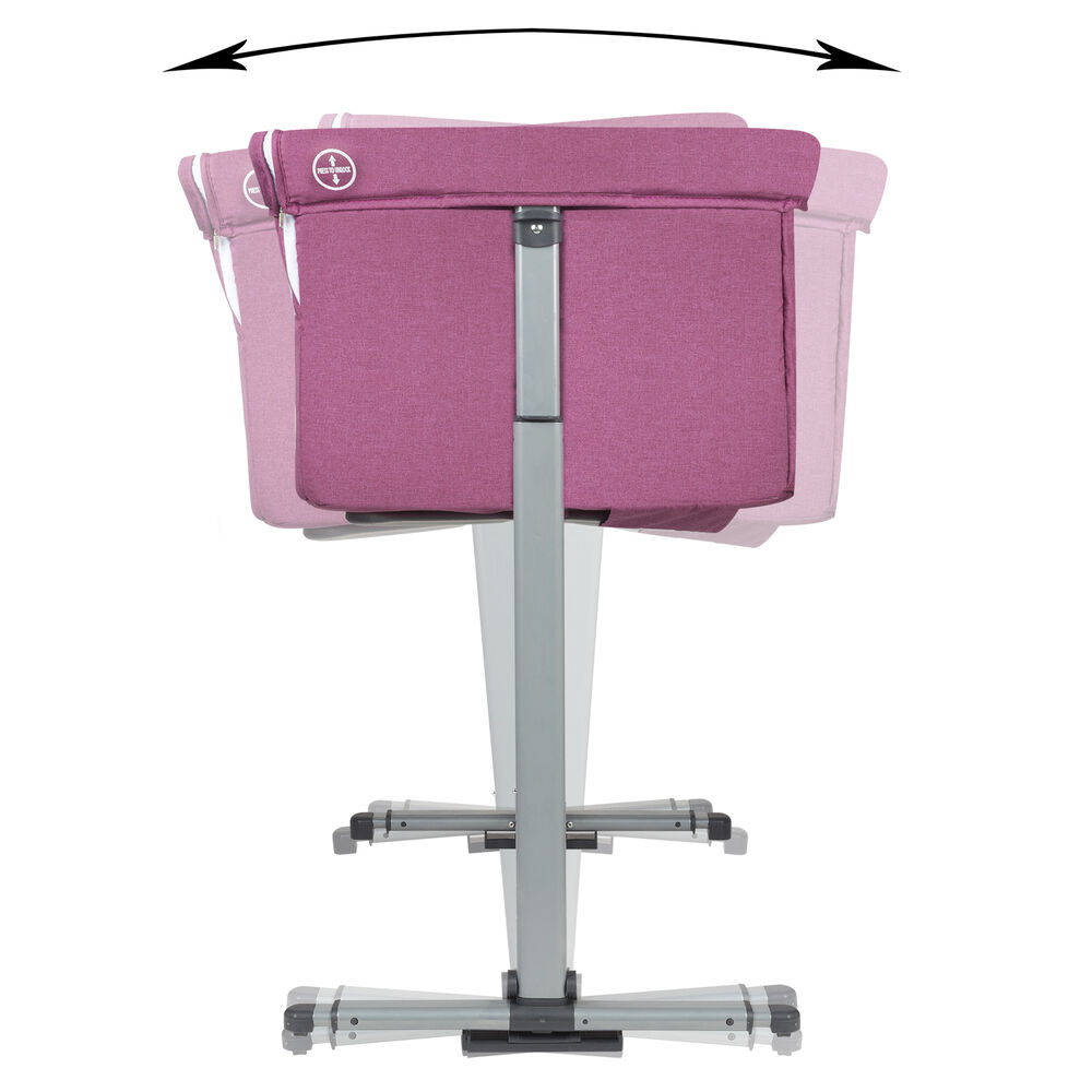 Cuna Colecho Mecedora Mosquitero Next2us Pink + Colch&oacute;n image number 7.0