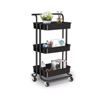Carrito Organizador Con Ruedas Estante Espacio 3 Niveles