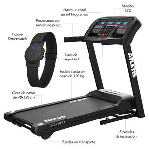 Trotadora Smartrun 900 18 Km/h 3.0 Hp Smartwatch