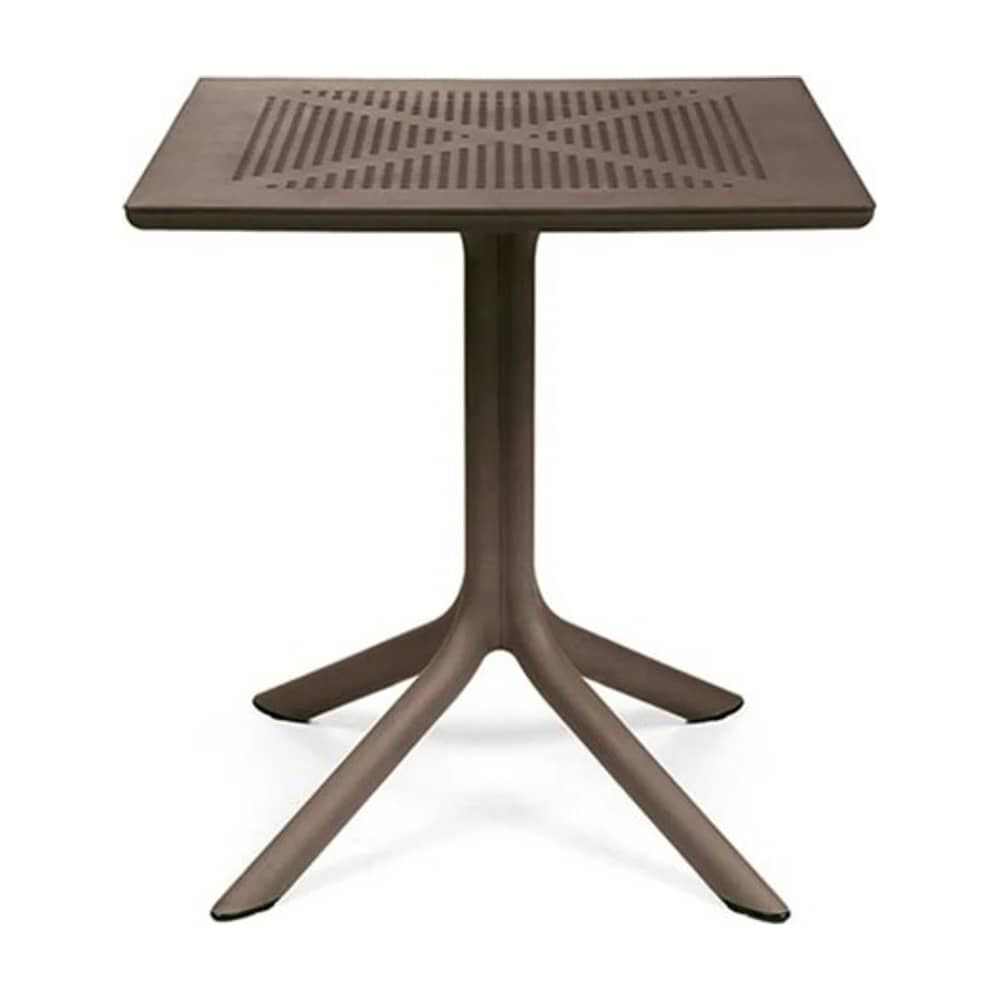 Mesa Exterior Polipropileno 80x80cm Marron image number 0.0