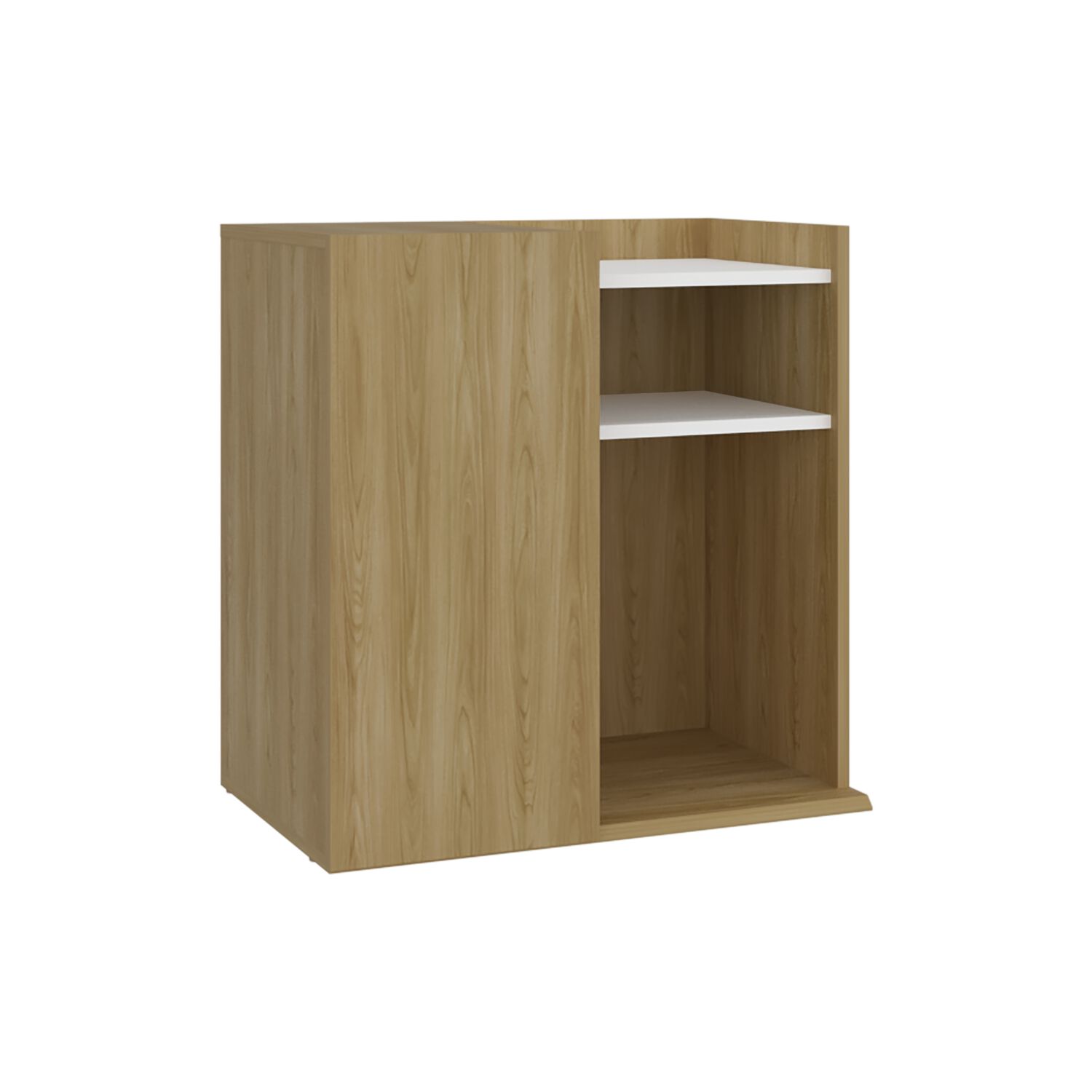 Velador Con 1 Puerta Fm 65x65x40 Cm Caf&eacute; Claro image number 0.0