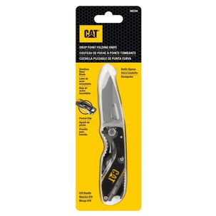 Cuchillo Navaja Plegable Cat 980298 Punta Curva